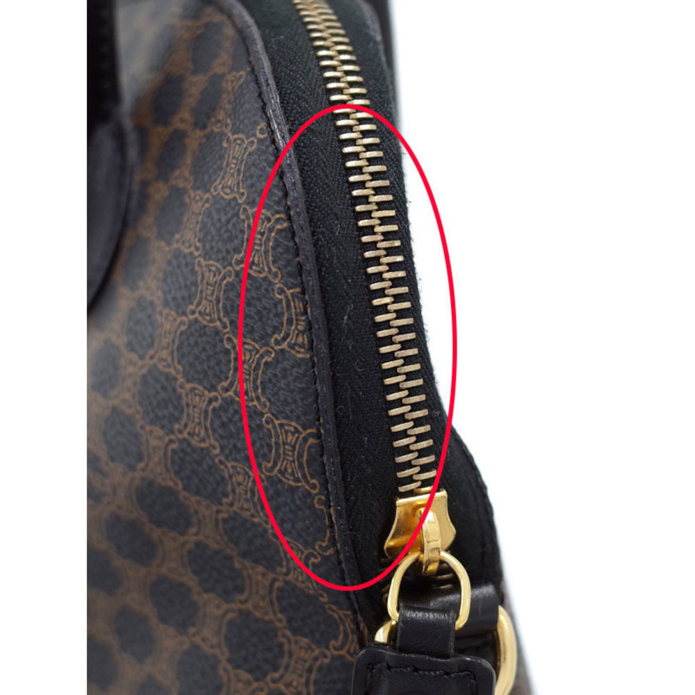 Celine Macadam Pattern 2way Handbag Black - image 5